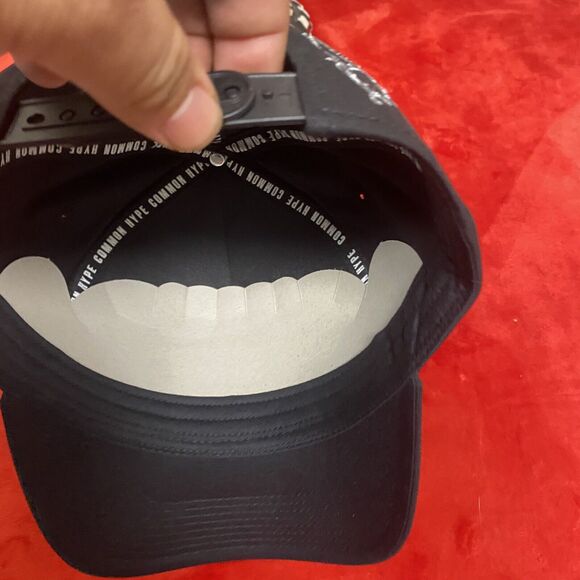 Common Hype Script Barbwire Snap Back Hat Black W/white Old English Letters AZ - Picture 6 of 10